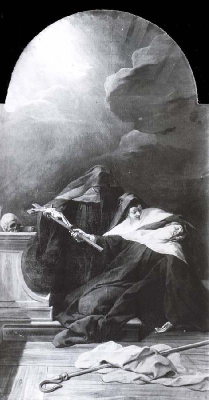 Jean Restout The death of St. Scholastica oil painting picture